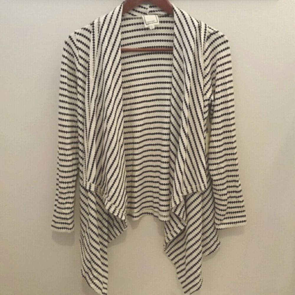 Meraki Asymmetrical Waterfall Open Cardigan